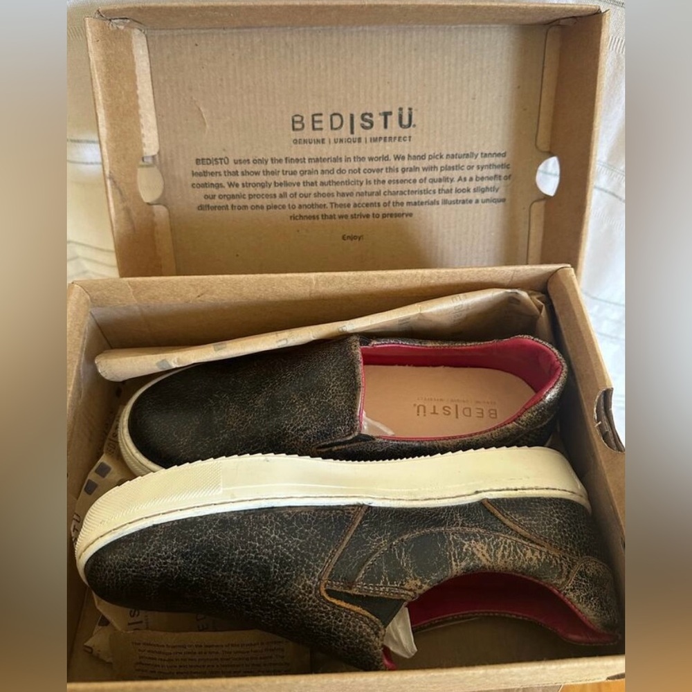 BED STU Leather Hermoine Slip-On Sneaker 7.5